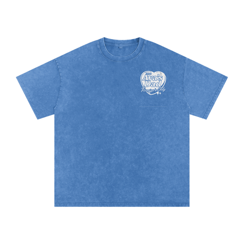 BLUE ACID WASH — PARENT DEPT. HERITAGE TEE