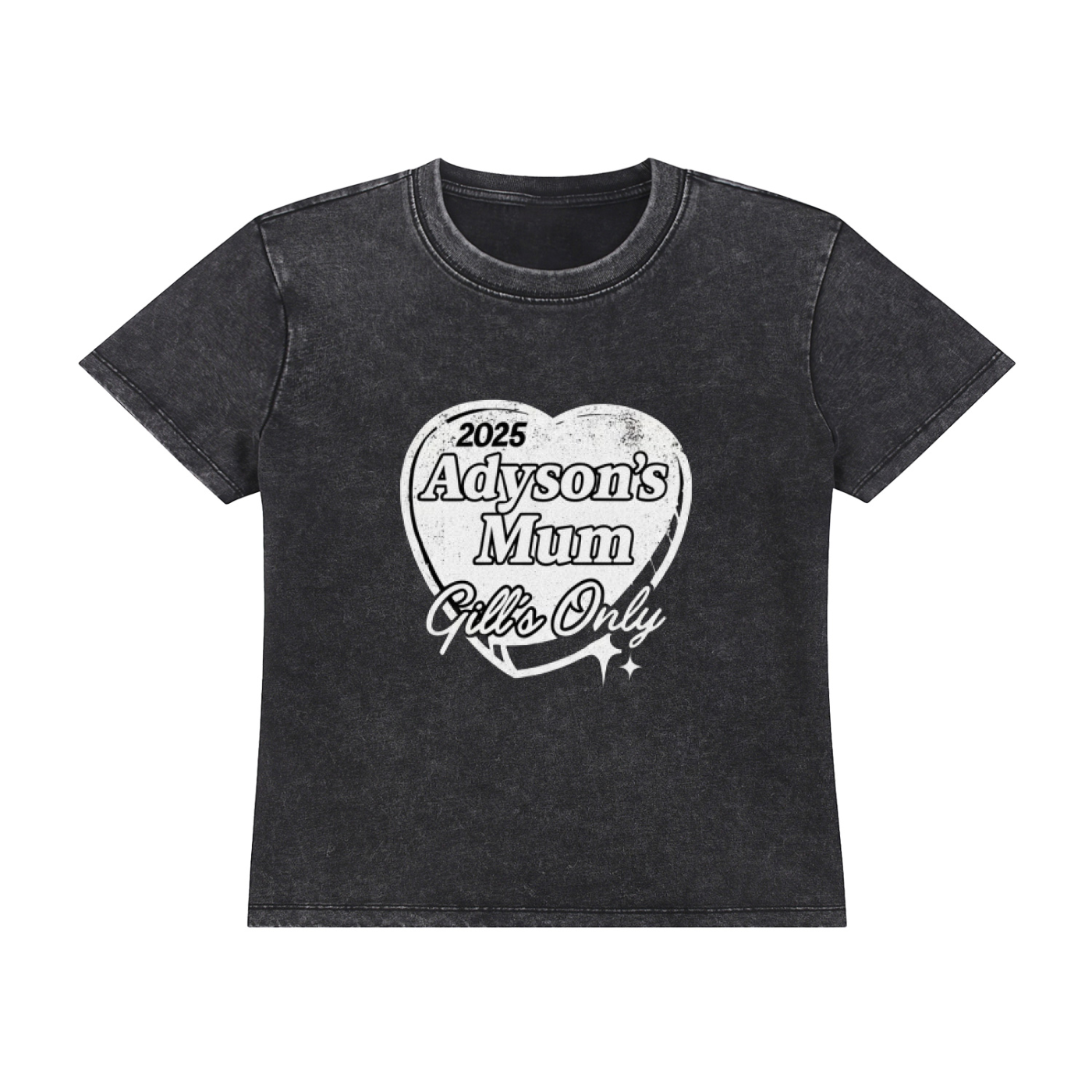 PARENT DEPT. ACID WASH HERITAGE TEE - WOMENS