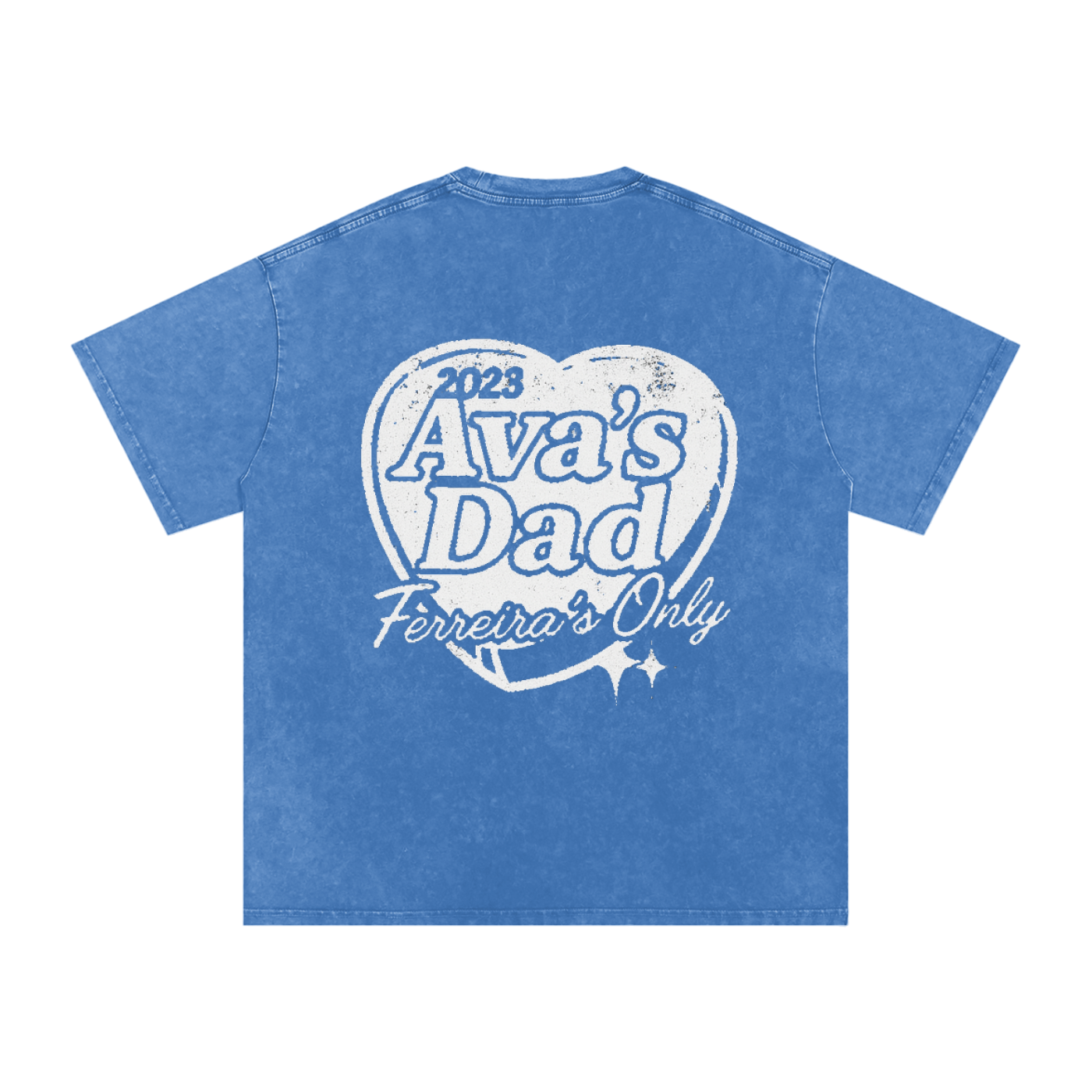 BLUE ACID WASH — PARENT DEPT. HERITAGE TEE